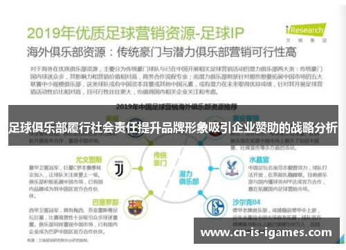 足球俱乐部履行社会责任提升品牌形象吸引企业赞助的战略分析